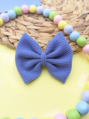 Periwinkle bullet bow (select size)