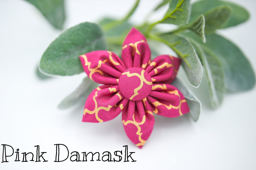 Pink Damask Daisy