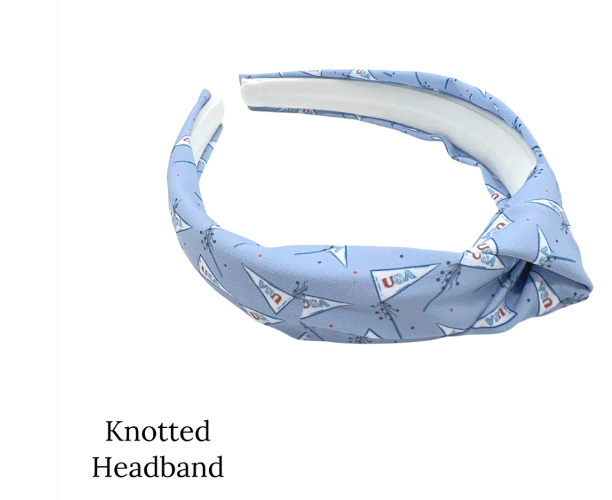 USA Top Knot headband-